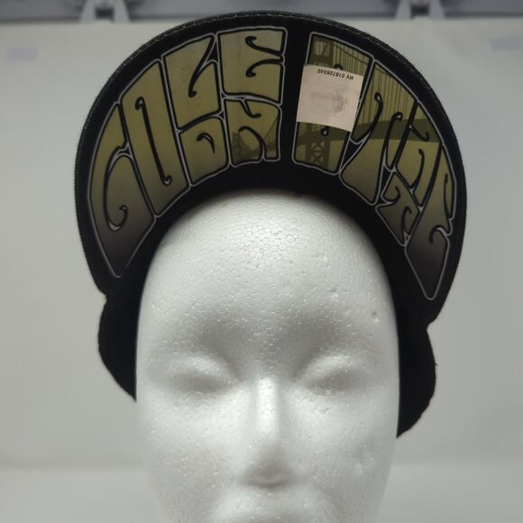 Golden State Warriors Hat Gold And Black New Era 7 5/8 100% Wool - Picture 2 of 11